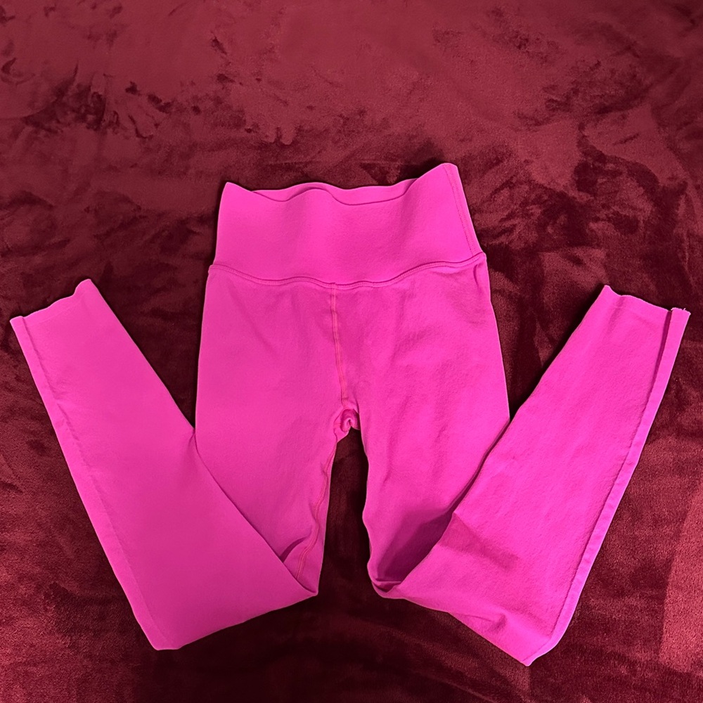 Fabletics high waisted SculptKnit Pink Leggings